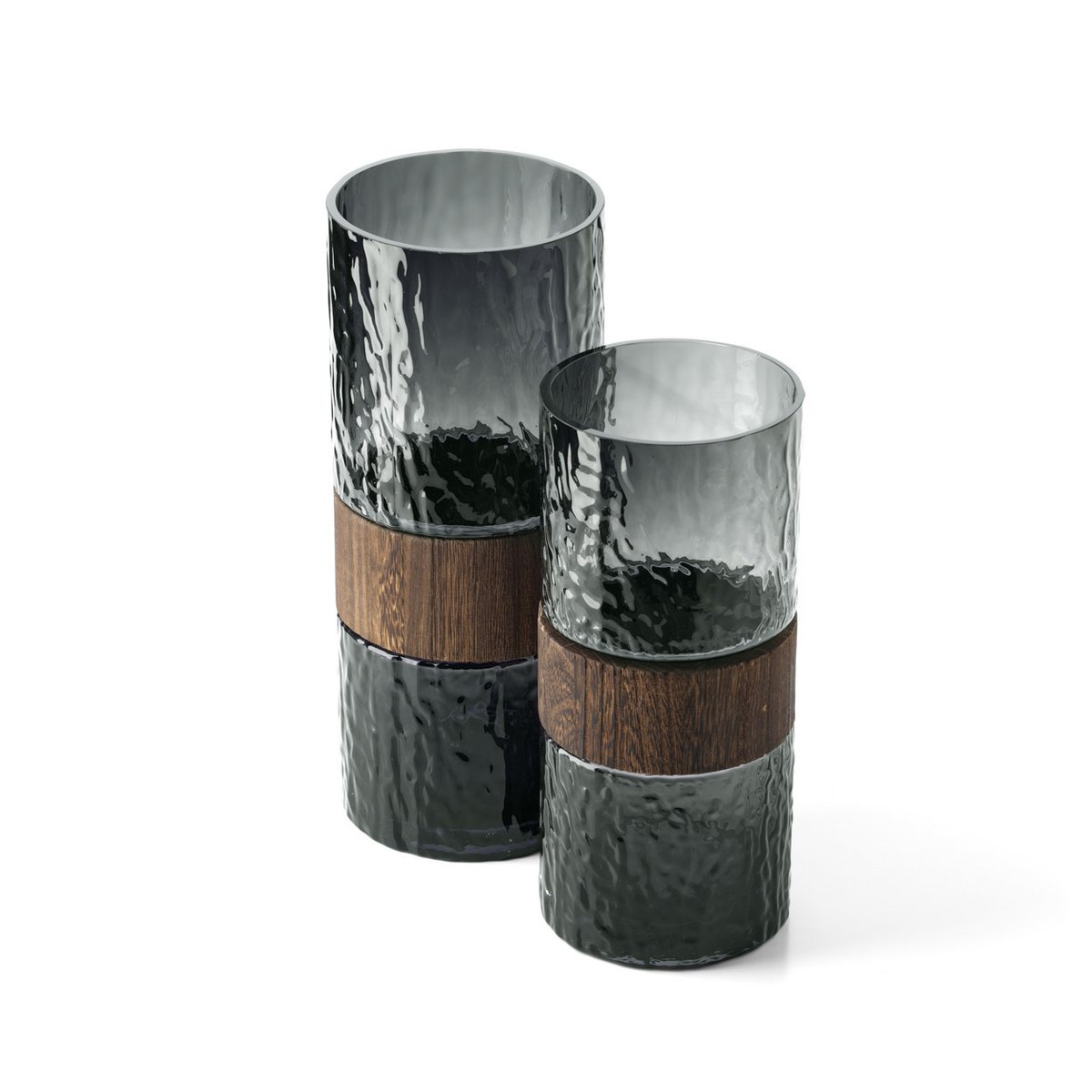 The Wood You Be Mine Vase – Dunkelgrau – L