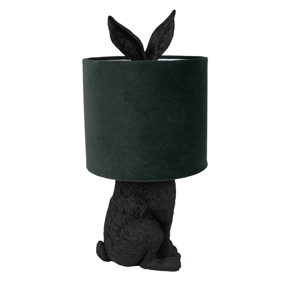 Tischleuchte Rabbit Ø 20x43 cm Schwarz Grün Kunststoff