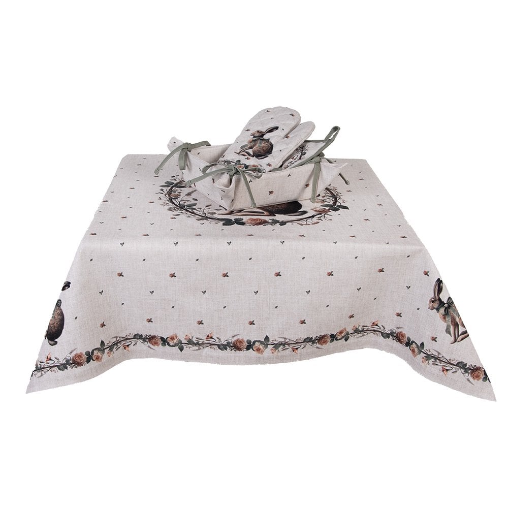 Topflappen 20x20 cm Beige Baumwolle