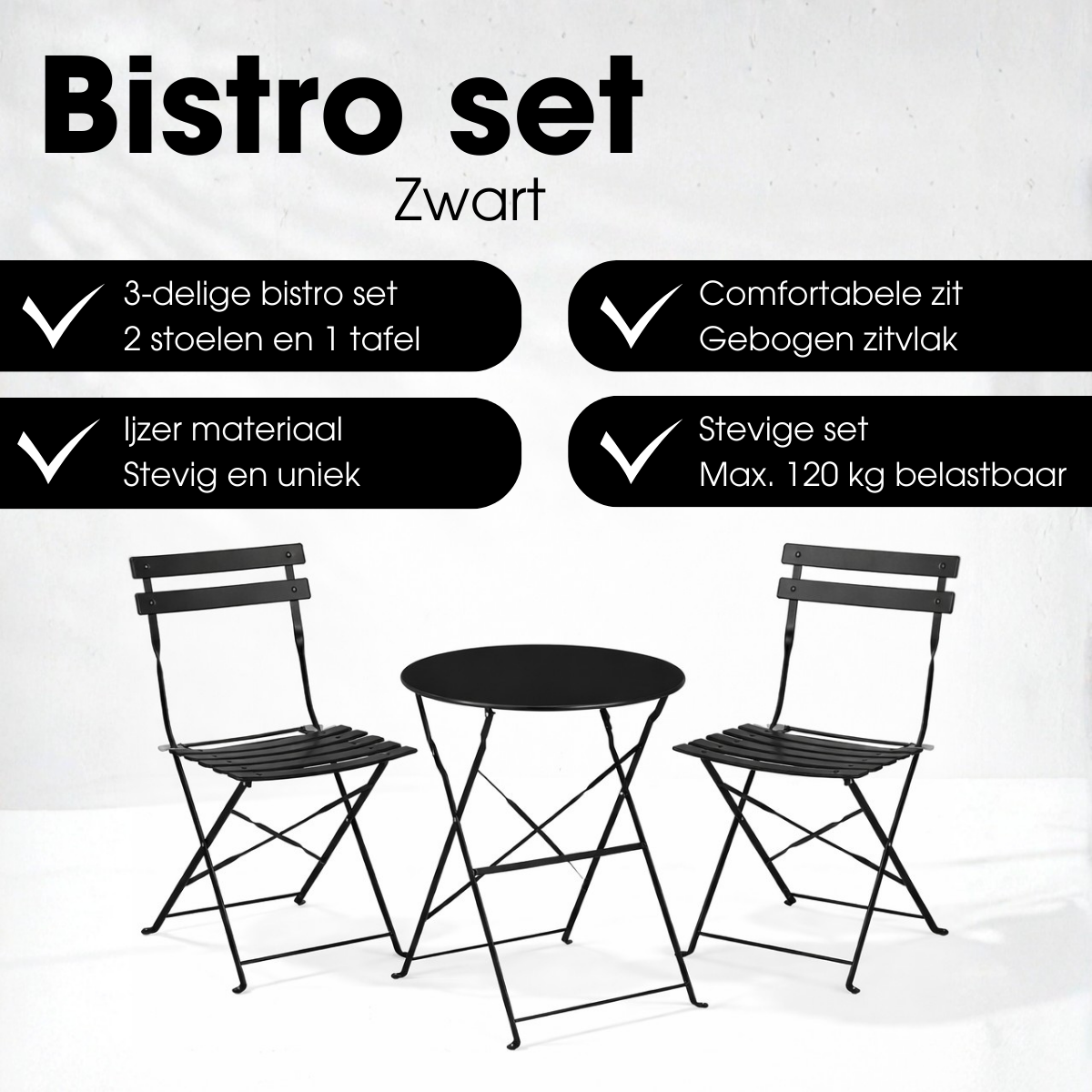 Garten-Bistro-Set Laurence Black