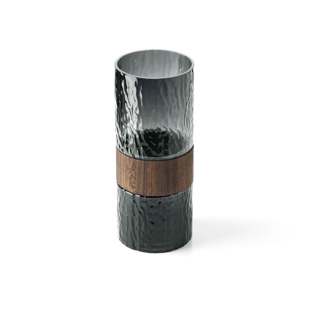 The Wood You Be Mine Vase – Dunkelgrau – L