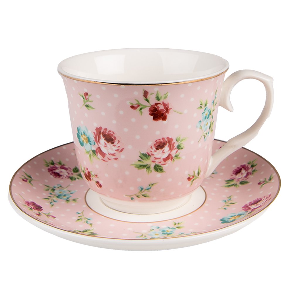 Tasse und Untertasse 12x9x8 / Ø 15x2 cm / 250 ml