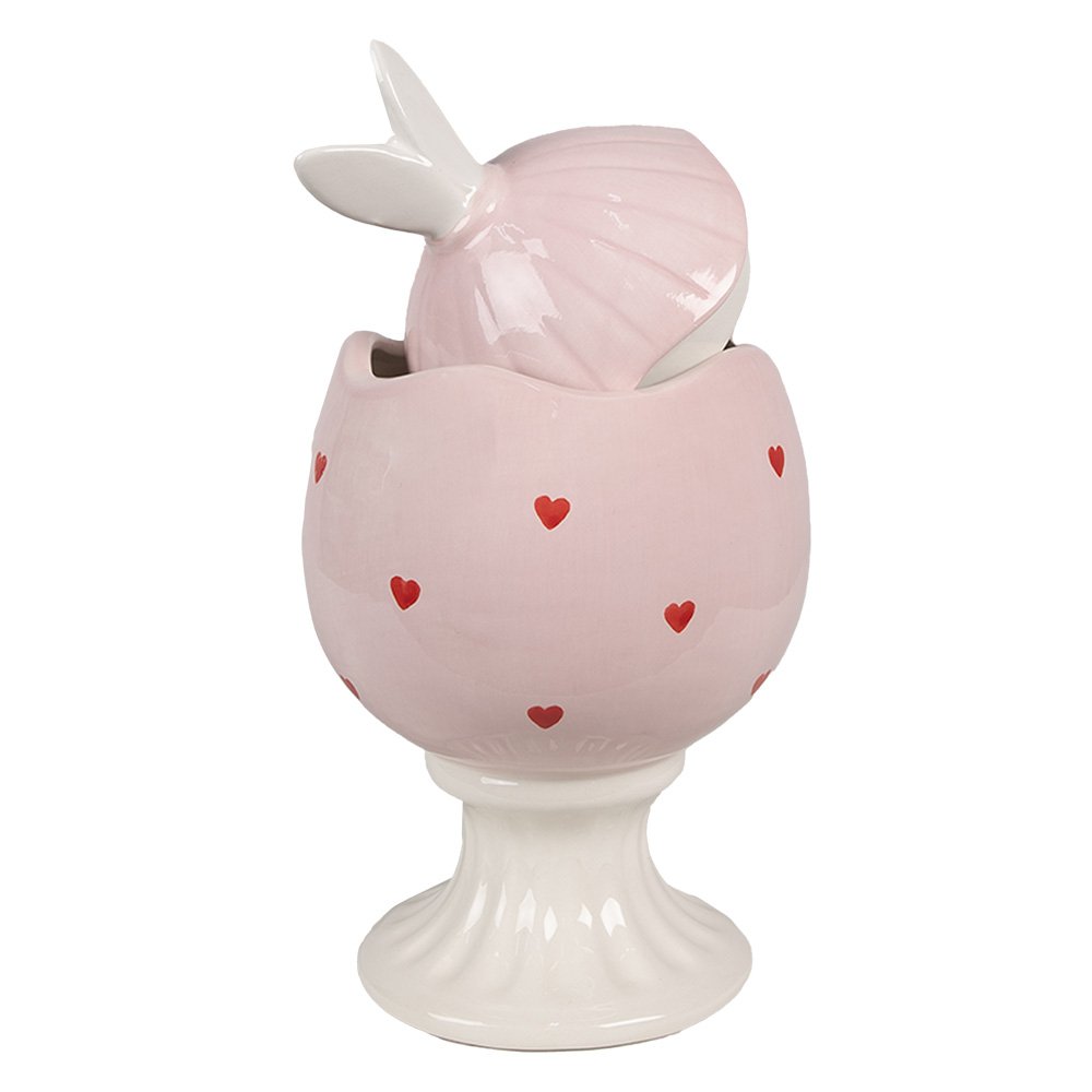 Lager Jar Egg Ø 13x25 cm rosa Keramik