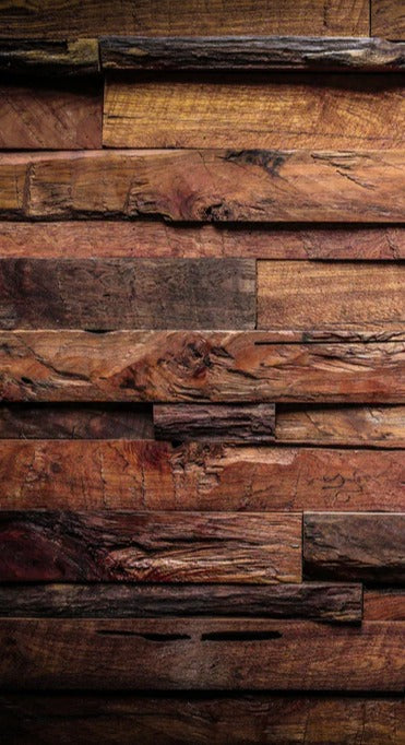 Duschrückwand - Dunkle Holztextur