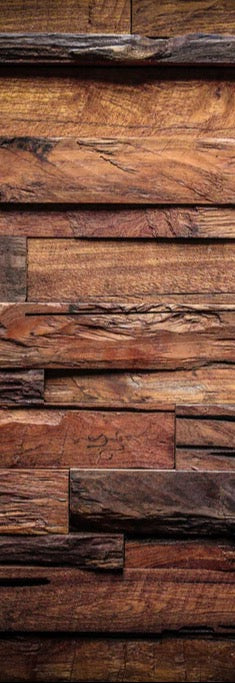 Duschrückwand - Dunkle Holztextur