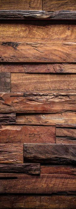 Duschrückwand - Dunkle Holztextur