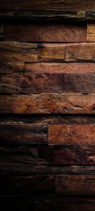 Duschrückwand - Dunkle Holztextur