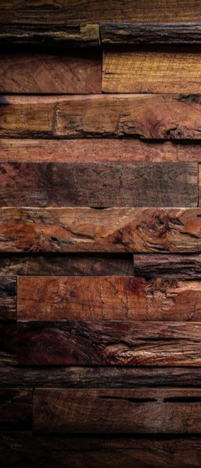 Duschrückwand - Dunkle Holztextur