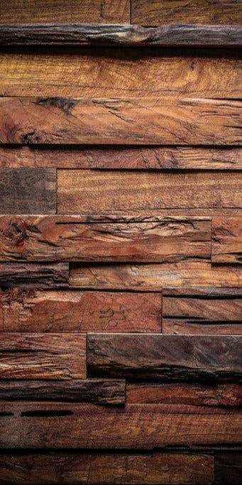 Duschrückwand - Dunkle Holztextur