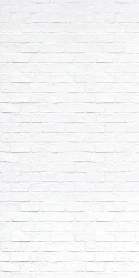 Duschrückwand - Moderne weiße Backsteinmauer