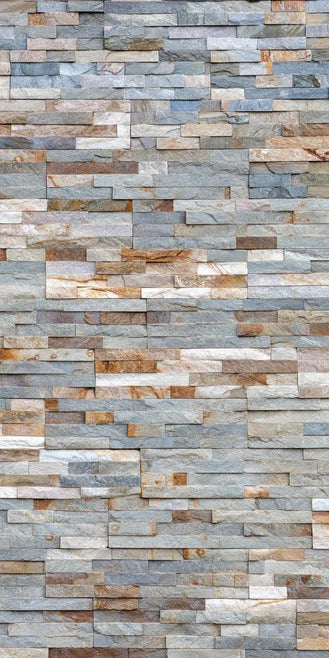 Duschrückwand - Pastellfarbige Schieferstein Textur