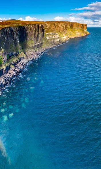 Duschrückwand - Klippen von Staffin - Schottland