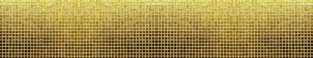 Küchenrückwand - Goldenes Fliesenmuster