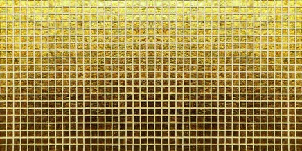 Küchenrückwand - Goldenes Fliesenmuster