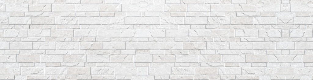 Küchenrückwand - Weiße moderne Steinwand