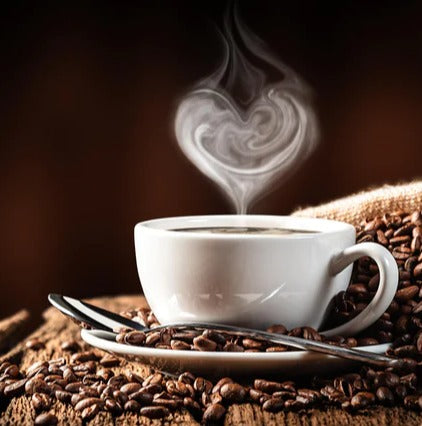 Küchenrückwand - Kaffeetasse mit herzförmigem Dampf