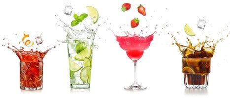 Küchenrückwand - Spritzende Cocktails