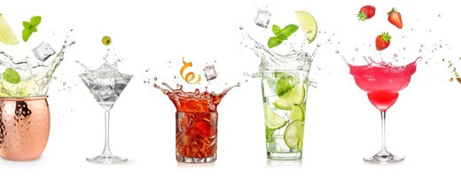 Küchenrückwand - Spritzende Cocktails