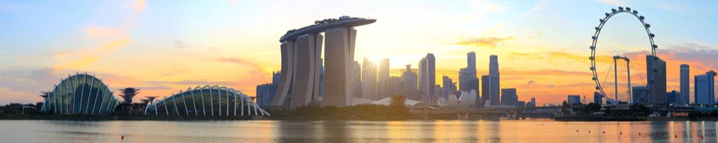 Küchenrückwand - Skyline von Singapur bei Sonnenuntergang