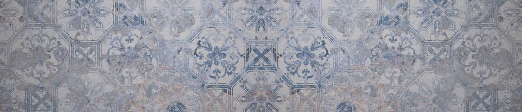 Küchenrückwand - Aquarall Vintage Fliesen