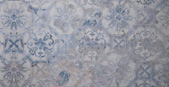 Küchenrückwand - Aquarall Vintage Fliesen