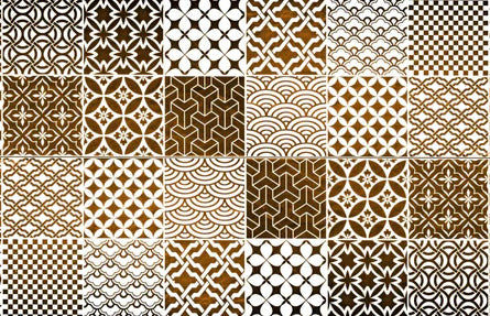 Küchenrückwand - Braun-Beige geometrisch Mosaik