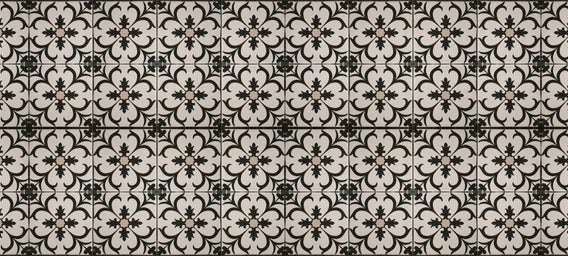 Küchenrückwand - Schwarz Braun Vintage Mosaik