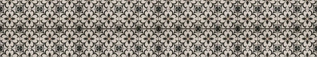 Küchenrückwand - Schwarz Braun Vintage Mosaik