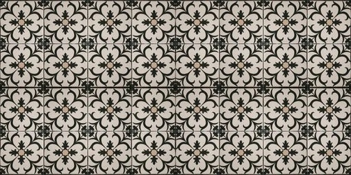 Küchenrückwand - Schwarz Braun Vintage Mosaik