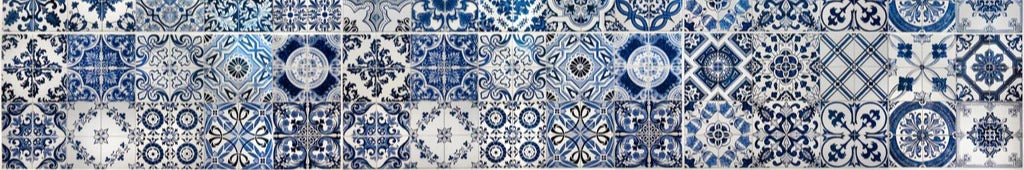 Küchenrückwand - Blaue portugiesische Azulejo-Fliesen