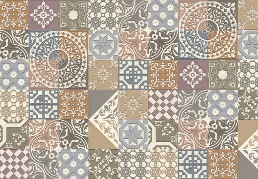 Küchenrückwand - Buntes portugiesisches Mosaik