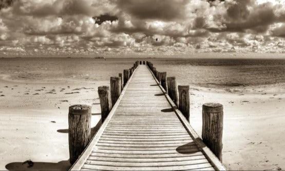 Küchenrückwand - Schöner Anlegersteg für Boote