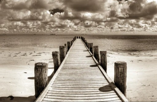 Küchenrückwand - Schöner Anlegersteg für Boote