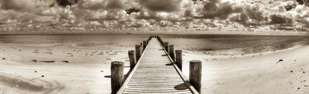 Küchenrückwand - Schöner Anlegersteg für Boote