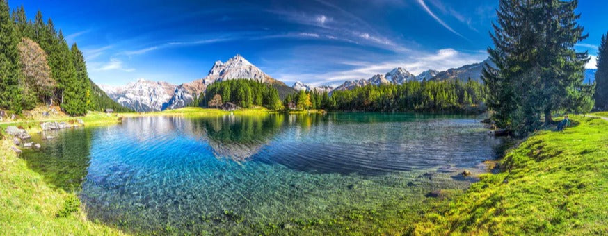Küchenrückwand - Arnisee in schweizer Alpen