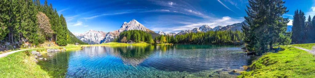 Küchenrückwand - Arnisee in schweizer Alpen