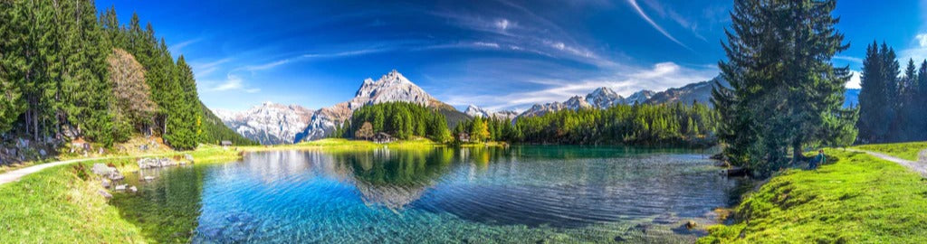 Küchenrückwand - Arnisee in schweizer Alpen