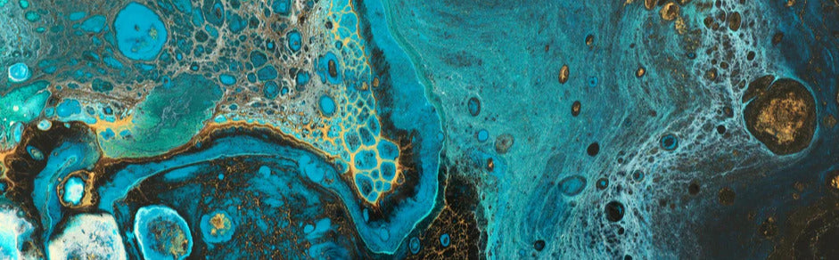 Küchenrückwand - Bläulicher Marmor