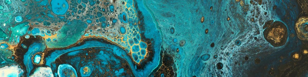 Küchenrückwand - Bläulicher Marmor