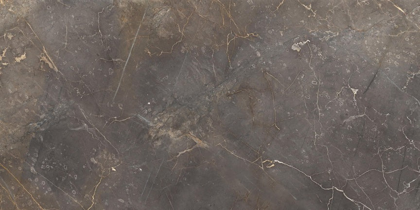 Küchenrückwand - Braun-Grauer Marmor mit Adern