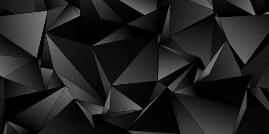 Küchenrückwand - Abstrakte Schwarze 3D Dreiecke