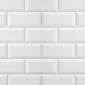 Küchenrückwand - Weiße Fliesen Fliesenspiegel