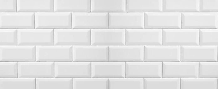 Küchenrückwand - Weiße Fliesen Fliesenspiegel