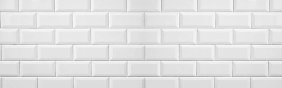 Küchenrückwand - Weiße Fliesen Fliesenspiegel