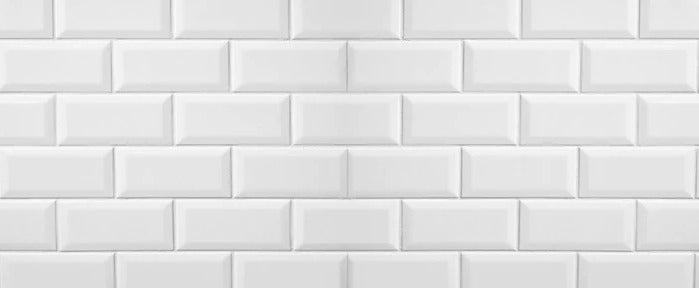 Küchenrückwand - Weiße Fliesen Fliesenspiegel