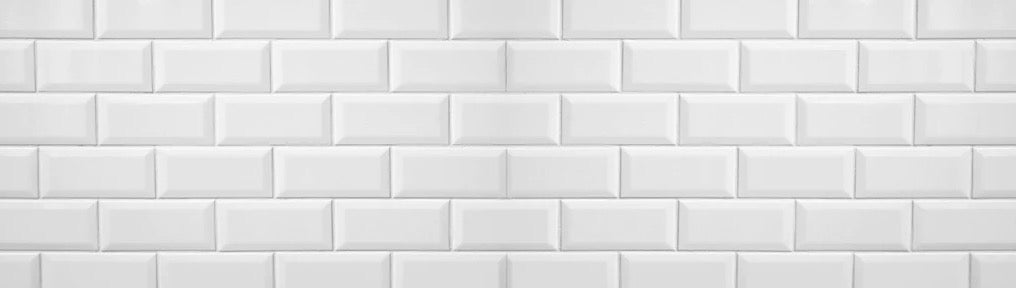 Küchenrückwand - Weiße Fliesen Fliesenspiegel