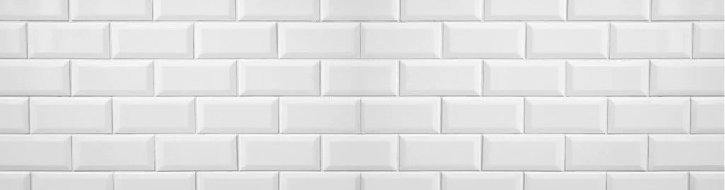 Küchenrückwand - Weiße Fliesen Fliesenspiegel