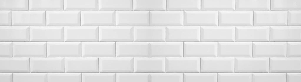 Küchenrückwand - Weiße Fliesen Fliesenspiegel