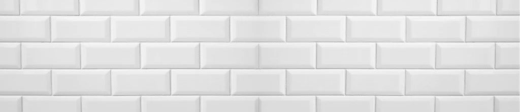 Küchenrückwand - Weiße Fliesen Fliesenspiegel