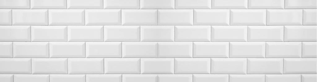 Küchenrückwand - Weiße Fliesen Fliesenspiegel